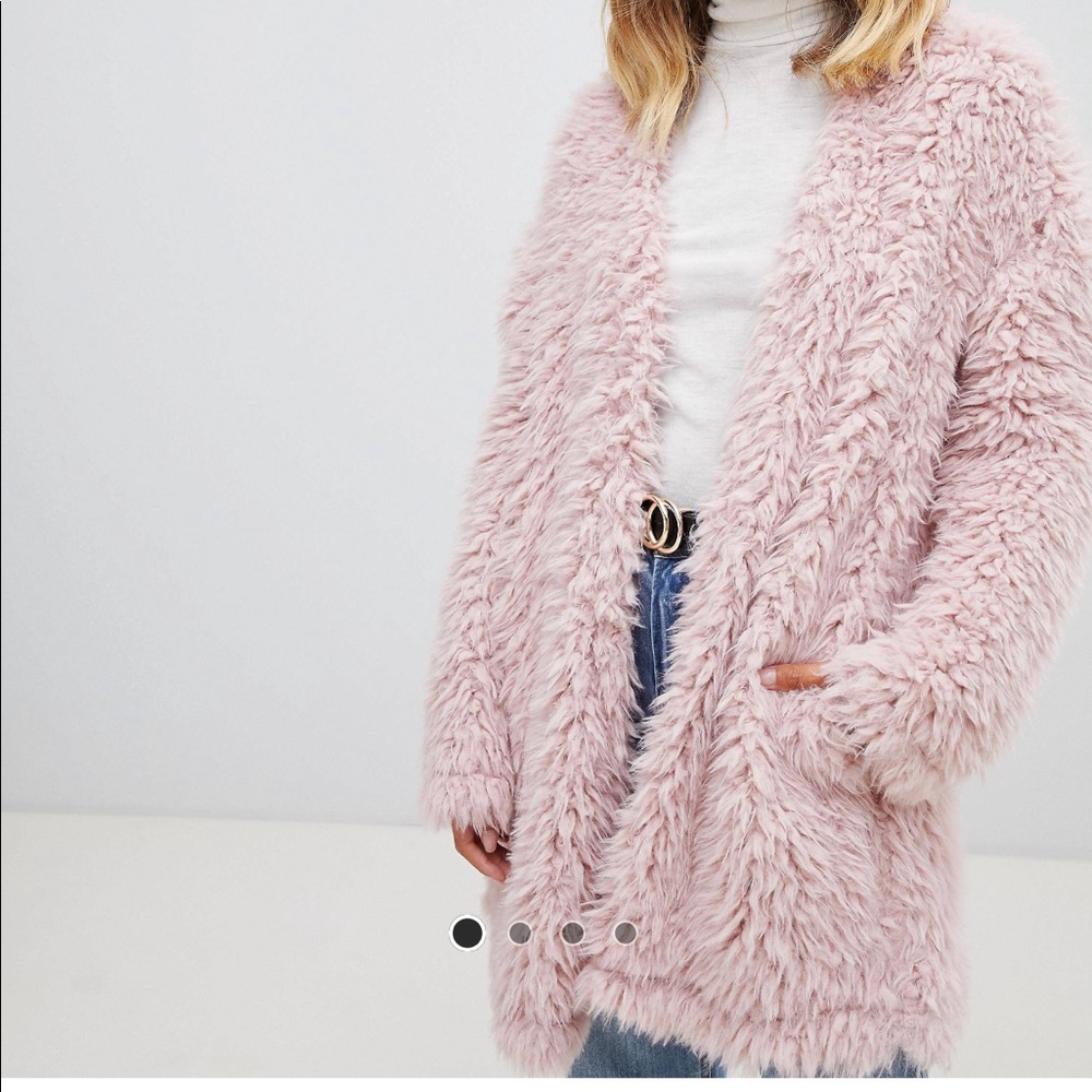 ASOS Pink Fur Cardigan!